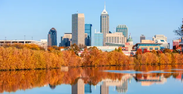 Indianapolis skyline.