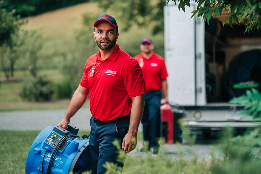  Rainbow Restoration of Greenville’s emergency response team responds to a water damage loss at a property in Mauldin, SC.